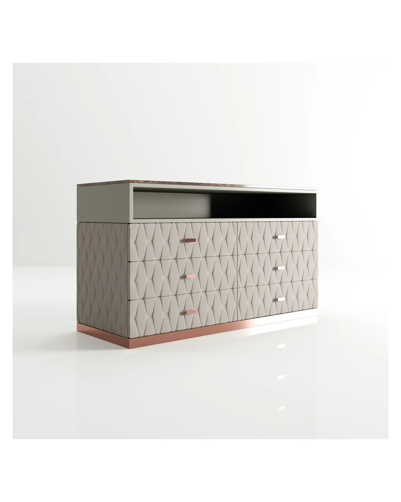 Nefrite Dresser by Epoque, in a bedroom setting, photo 1 of 3, Nobili Design catalog