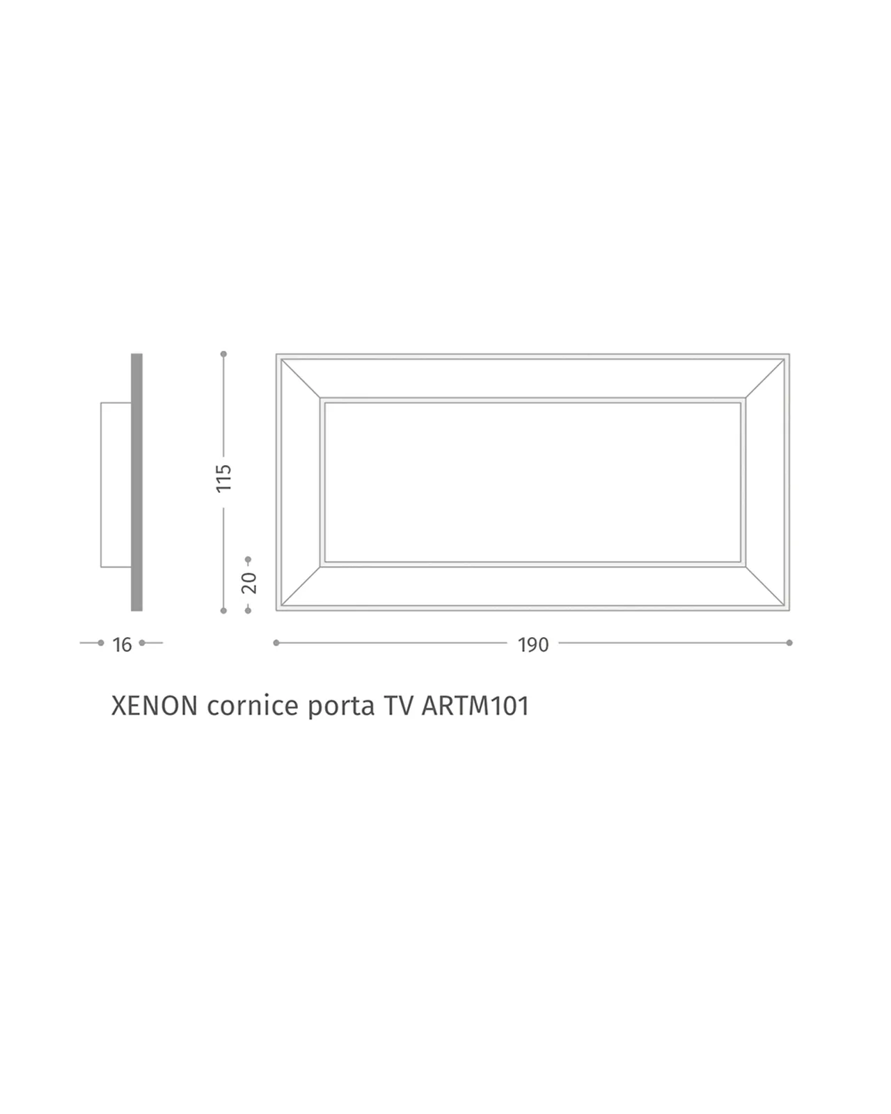 Zidni TV panel Xenon — Epoque, fotografija 3 od 3