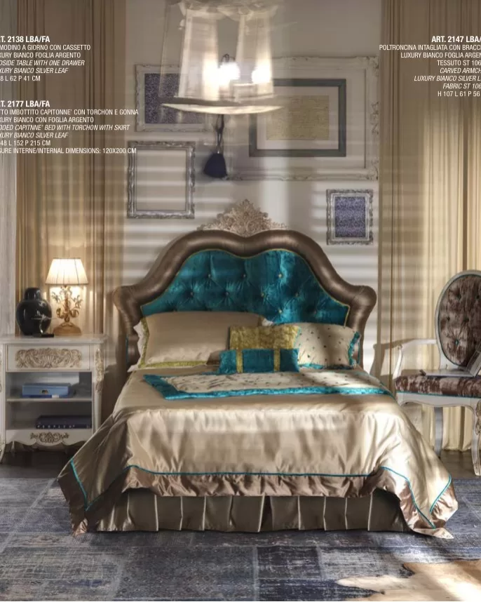 Gran Guardia Open Bedside Table with 1 Drawer, Bedroom Furniture, in Solid beech and poplar, Veneto classical Italian style, by Francesco Pasi