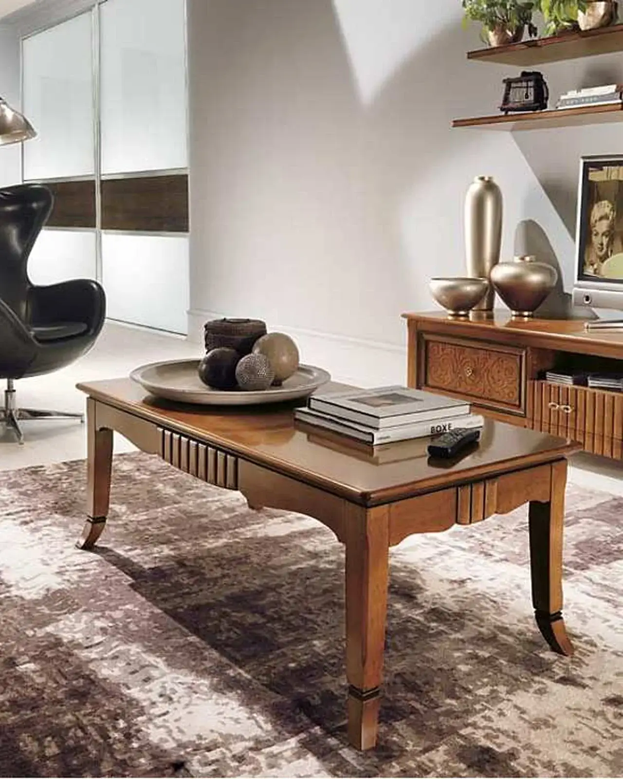 New Deco Rectangular Coffee Table – Francesco Pasi New Decò, additional living room view 4