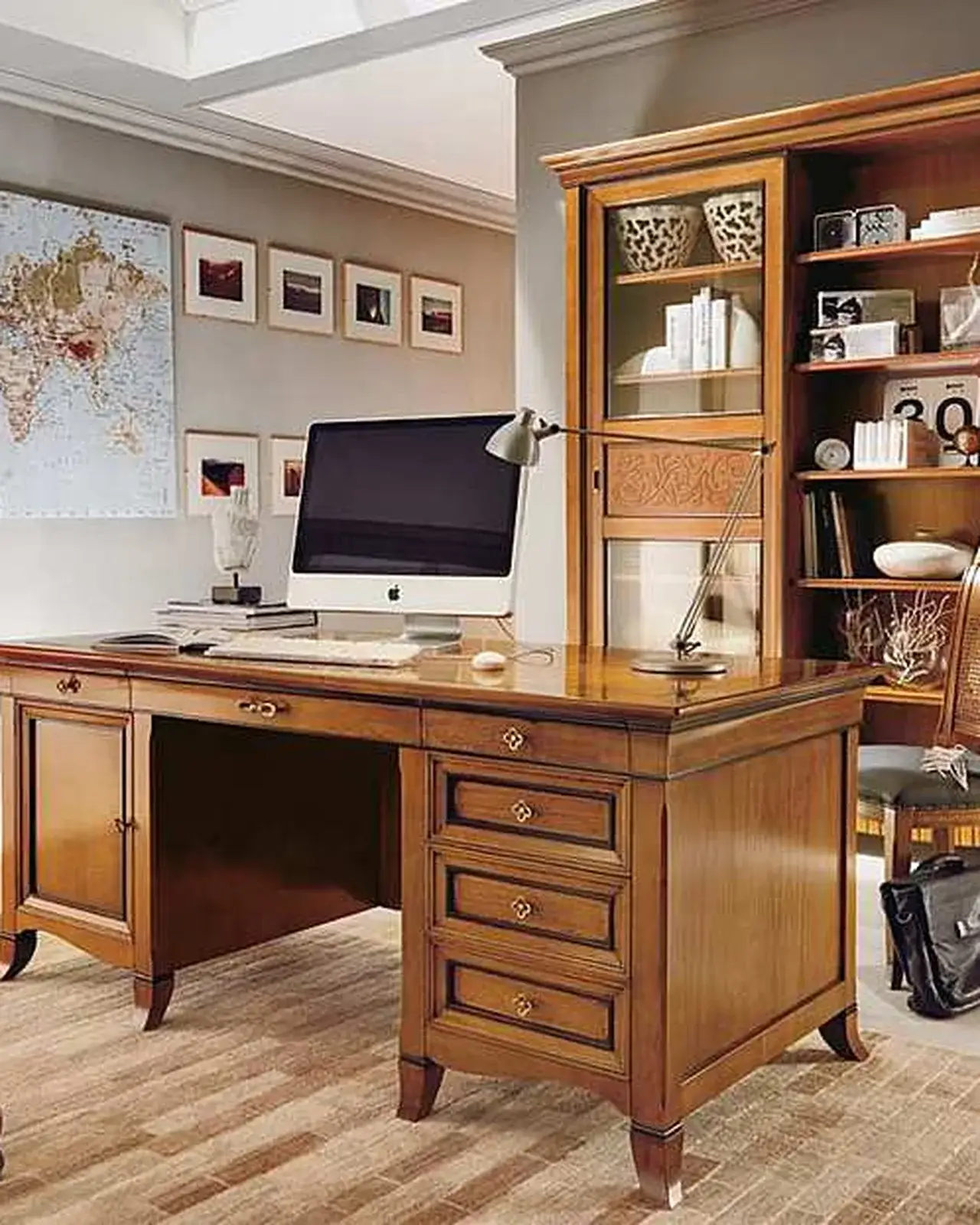 New Deco Desk, Leather Top, photo 4 of 4
