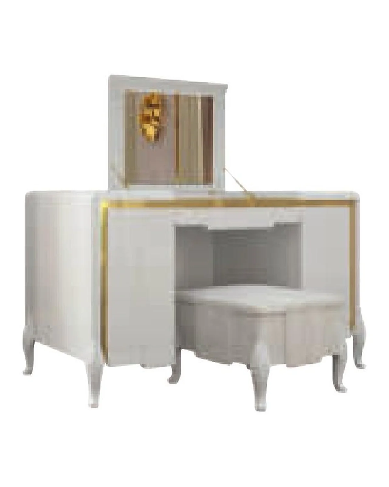 Ocean Vanity Table, Fully lacquered facade, product photo