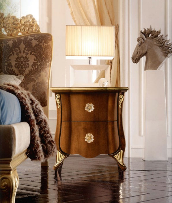 Mobília de quarto de luxo clássica Chloe 4