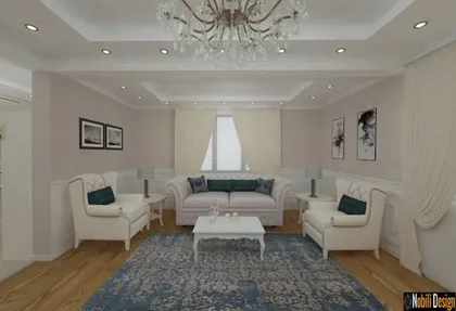 Classic style interior design house concept in Monaco