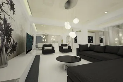 Contemporary style interior design project for a home in Monaco