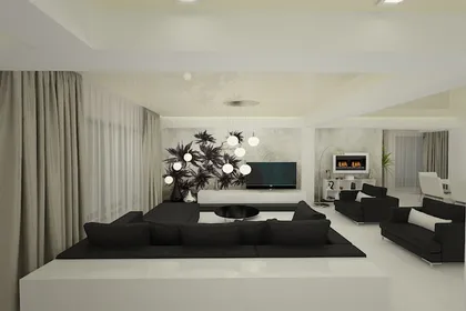 Contemporary style interior design project for a home in Monaco