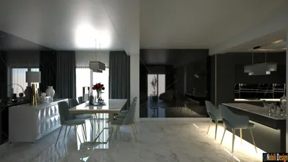 Interior design project for a modern house in Monaco