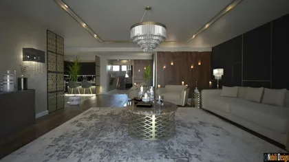 Interior design project for a modern house in Monaco