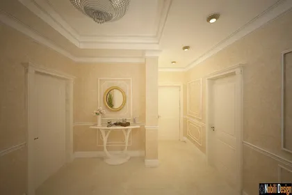 Luxury classic interior design apartment project in Monaco
