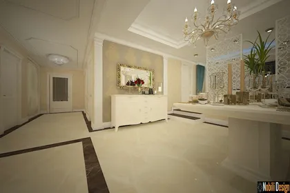 Luxury classic interior design apartment project in Monaco