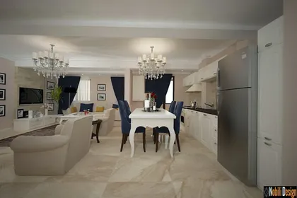 Interior design for a modern apartment in Marseille