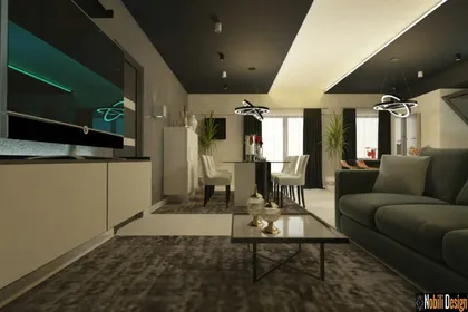 Interior design concept for a modern apartment in Marseille