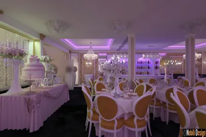 Interior design restaurant wedding project in Marseille