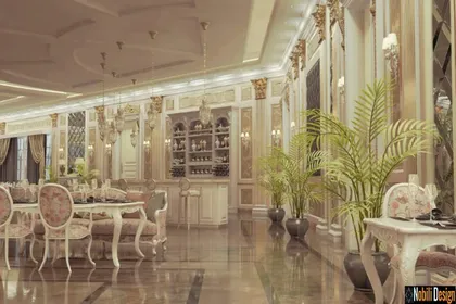 Interior design for a classic restaurant in Marseille