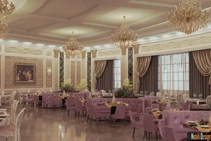Interior design for a classic restaurant in Marseille