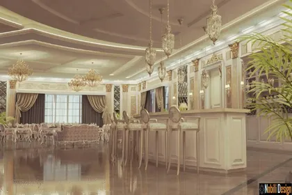Interior design for a classic restaurant in Marseille