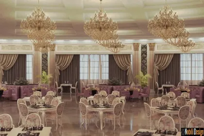 Interior design for a classic restaurant in Marseille