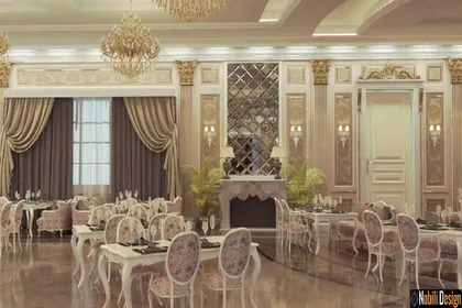 Interior design for a classic restaurant in Marseille
