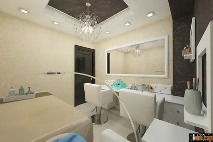 Interior design beauty salon project in Marseille