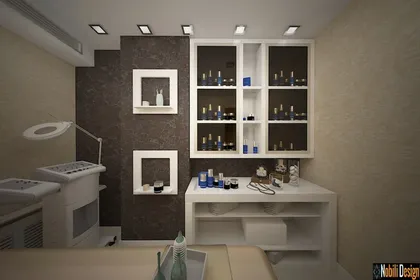 Interior design beauty salon project in Marseille