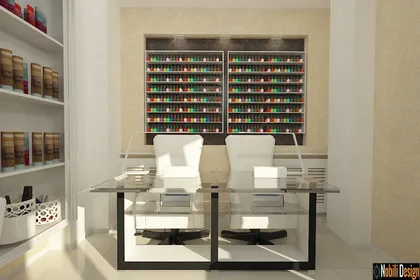 Beauty salon interior design concept in Marseille