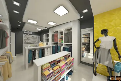 Interior design concept for a clothes shop in Marseille