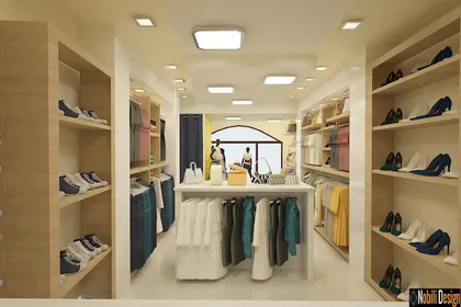 Interior design concept for a clothes shop in Marseille