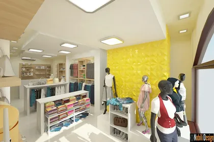 Interior design concept for a clothes shop in Marseille