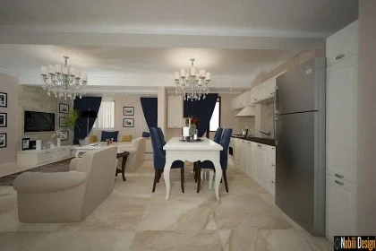 Interior design concept for a modern apartment in Manchester