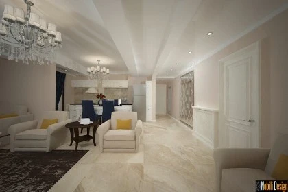 Interior design concept for a modern apartment in Manchester