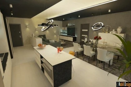 Interior design concept modern apartment in Manchester