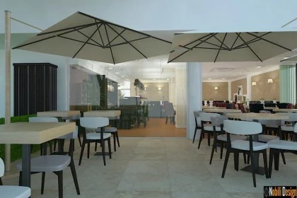 Terrace restaurant interior design project in Manchester