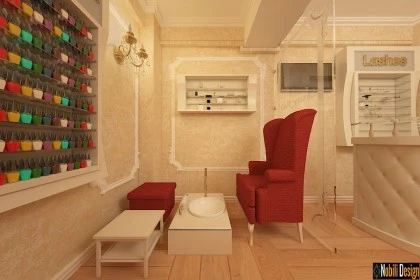 Beauty salon interior design project in Manchester