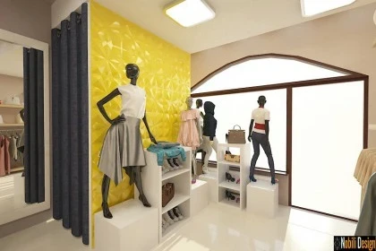 Interior design concept for a clothes shop in Manchester