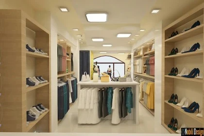 Interior design concept for a clothes shop in Manchester
