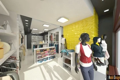 Interior design concept for a clothes shop in Manchester
