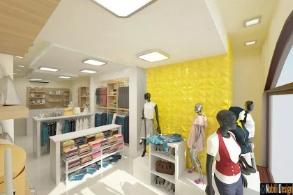 Interior design concept for a clothes shop in Manchester