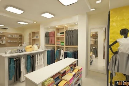 Interior design concept for a clothes shop in Manchester