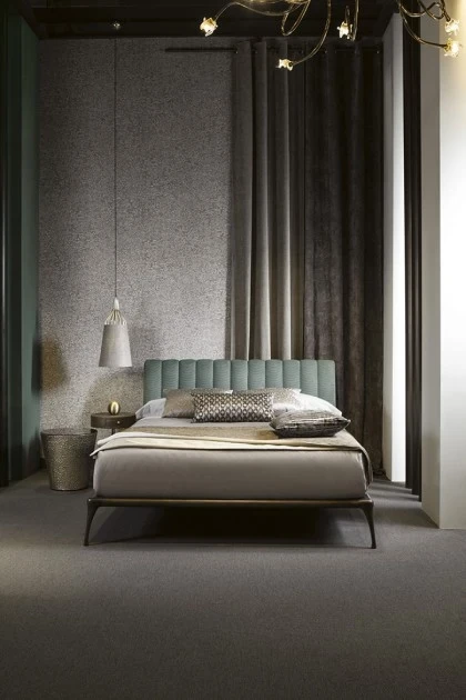 Upholstered bed  Iseo. Dim  cm 196 x 230 x 102 cm 28 h. Price  6.200 euros (2)