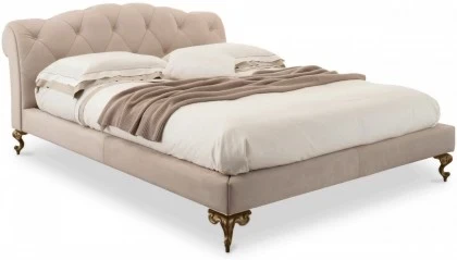 Upholstered bed modern bedroom George. Dim  cm 200 x 245 x 110 cm 31 h. Price  7.700 euros