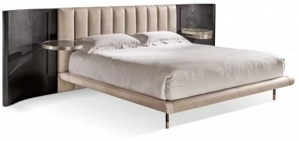 Upholstered bed modern bedroom Mirage. Dim 336 x 222 x 113 cm x 27 h. Price 8.500 euros