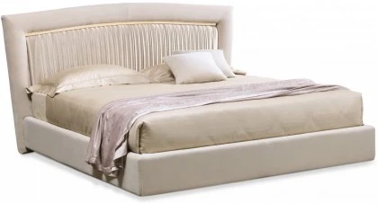 Upholstered bed modern bedroom Portofino Plisse. Dim  cm 205 x 220 x 125 cm 29 h. Price  4.450 euros