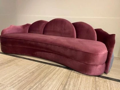 High End Contemporary Suede Flower Sofa - Lotus -€9.484