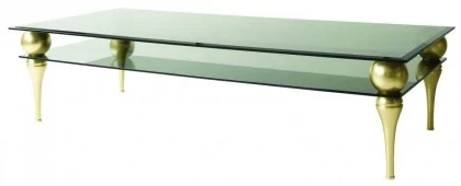 Luxury Glossy Gold Coffee Table - Lotus-€4.501