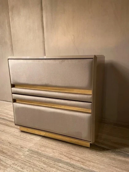 High End 2 Drawers Luxury Bedside Table - Gattopardo 01