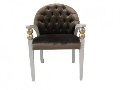 Luxury Velvet Upholstered Dining Armchair - Gaudi