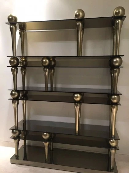 High-end Lotu display cabinet featuring luxury glass panels for showcasing valuable items with contemporary style.