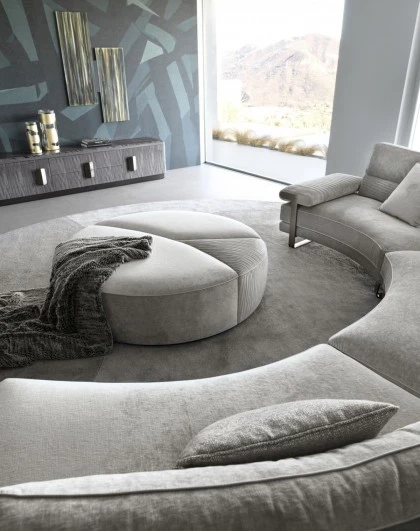 MIRAGE ROUND OTTOMAN