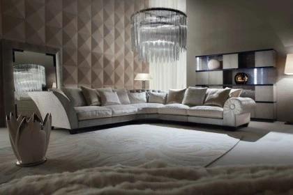 Expansive Alchemy sectional sofa with premium upholstery defining the layout of a spacious modern room.
