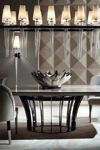 Large contemporary dining table from the Giorgio Collection designed for high-end residential interior projects.